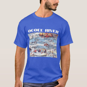 Ocoee River Tennessee Whitewater Rafting Schilderi T-shirt