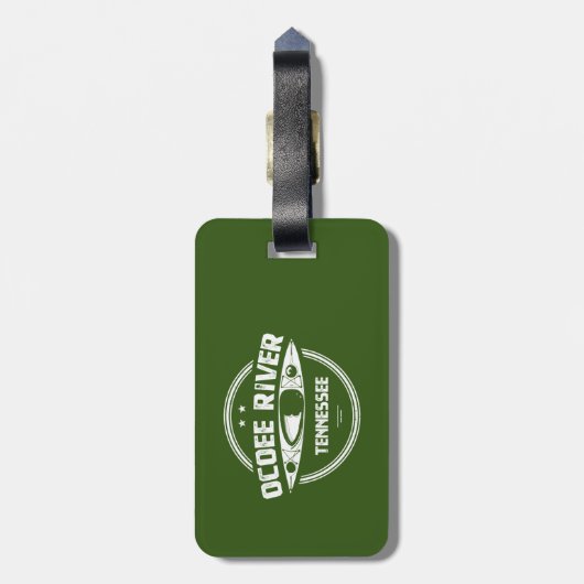 Ocoee, Tennessee Bagagelabel (Achterkant verticaal)