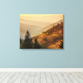 Oconaluftee Valley Overlook | North Carolina Canvas Afdruk (Insitu (Houten vloer))