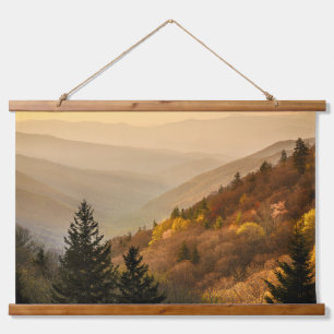 Oconaluftee Valley Overlook North Carolina Hangend Wandkleed
