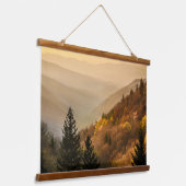 Oconaluftee Valley Overlook | North Carolina Hangend Wandkleed (Gebogen)