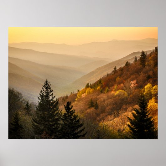 Oconaluftee Valley Overlook | North Carolina Poster (Voorkant)