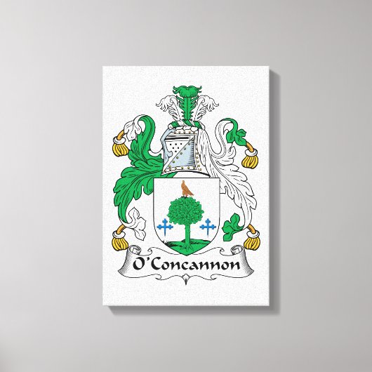 O'Concannon Family Crest Canvas Afdruk (Voorkant)