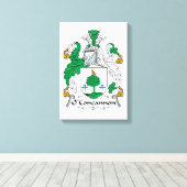 O'Concannon Family Crest Canvas Afdruk (Insitu (Houten vloer))
