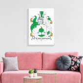 O'Concannon Family Crest Canvas Afdruk (Insitu (Woonkamer))