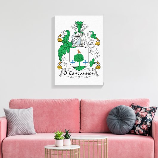 O'Concannon Family Crest Canvas Afdruk (Insitu (Woonkamer))