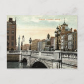 O'Connell Bridge, Dublin, Ierland 1915  Briefkaart (Voorkant)