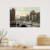 O'Connell Bridge, Dublin, Ierland 1915  Poster (Keuken)