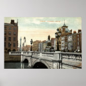 O'Connell Bridge, Dublin, Ierland 1915  Poster (Voorkant)