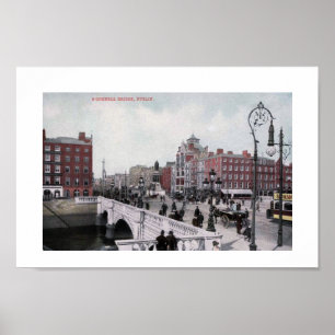 O'Connell Bridge, Dublin, Ierland,  Poster