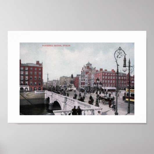 O'Connell Bridge, Dublin, Ierland, Poster (Voorkant)