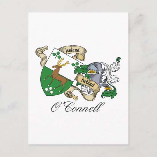 O'Connell Family Crest Briefkaart (Voorkant)
