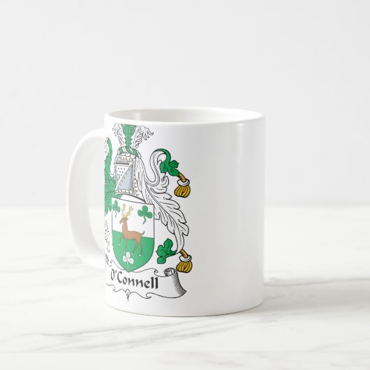 O'Connell Family Crest Koffiemok (Voorkant links)