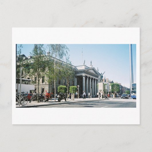 O'Connell St., Dublin GPO building Ireland Briefkaart (Voorkant)