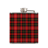 O'Connell Tartan Monogram Rood en Zwart Plaid Heupfles (Achterkant)