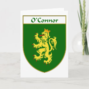 O'Connor Coat of Arms/Family Crest Feestdagen Kaart