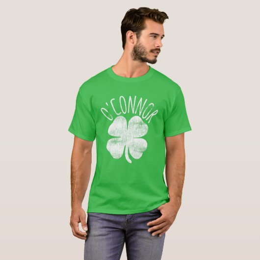 O'connor Familienaam Matching St. Patrick's Day Ir T-shirt (Voorkant volledig)