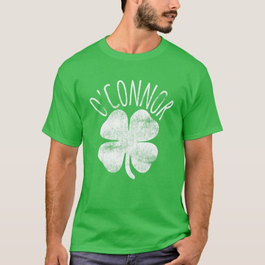 O'connor Familienaam Matching St. Patrick's Day Ir T-shirt (Voorkant)