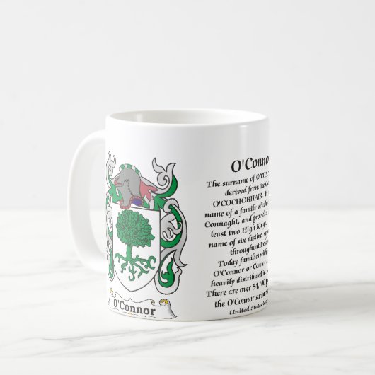 O'Connor Family Coat of Arms mok (Voorkant links)