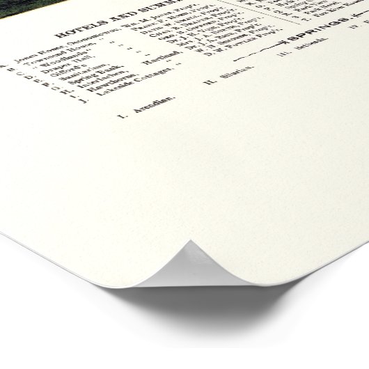 Oconomowoc and Waukesha, WI Panoramic Map - 1890 Poster (Hoek)