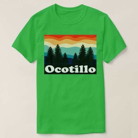 Ocotillo California Retro T-shirt (Design voorkant)