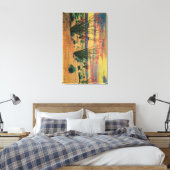 Ocotillo Flowers in Bloom, California DesertStat Canvas Afdruk (Insitu (Slaapkamer))