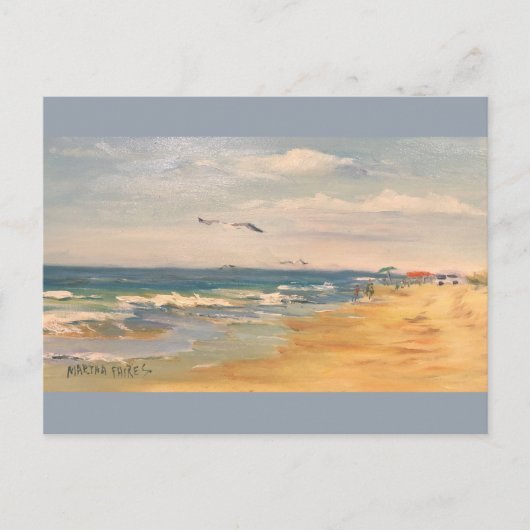 Ocracoke Beach Briefkaart (Voorkant)