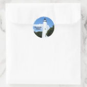 Ocracoke Island Light Ronde Sticker (Tas)