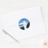 Ocracoke Island Light Ronde Sticker (Envelop)
