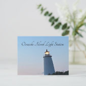 Ocracoke Island Light Station Briefkaart (Staand voorkant)