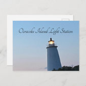 Ocracoke Island Light Station Briefkaart (Voorkant / Achterkant)