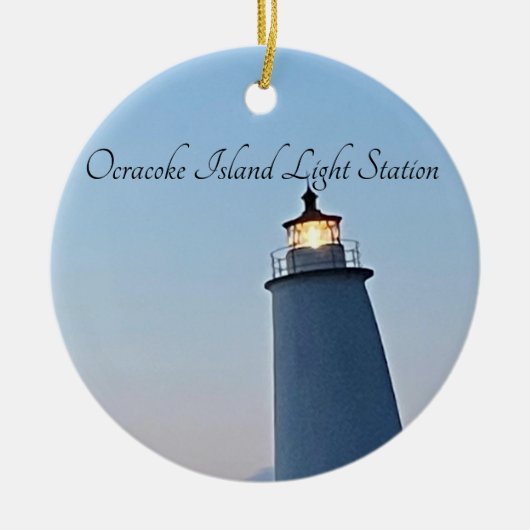 Ocracoke Island Light Station Keramisch Ornament (Voorkant)