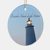 Ocracoke Island Light Station Keramisch Ornament (Links)