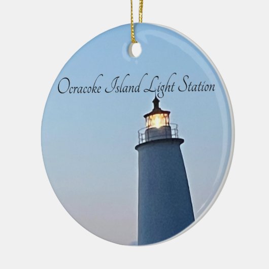 Ocracoke Island Light Station Keramisch Ornament (Links)
