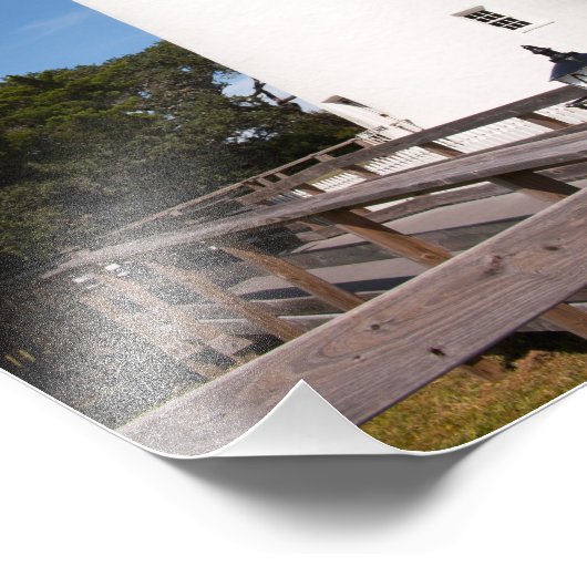 Ocracoke Island Lighthouse Foto Afdruk (Hoek)