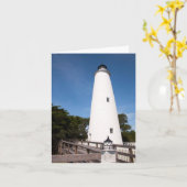 Ocracoke Island Lighthouse Kaart (Gele Bloem)