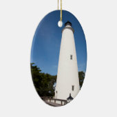 Ocracoke Island Lighthouse Keramisch Ornament (Rechts)