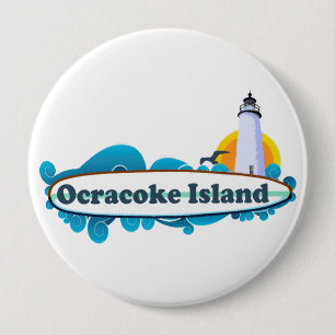 Ocracoke Island Ronde Button 4,0 Cm