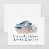 Ocracoke Island Seashells Briefkaart (Voorkant / Achterkant)