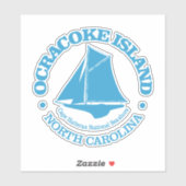 Ocracoke Island (sloep) Sticker (Vel)