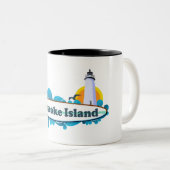 Ocracoke Island Tweekleurige Koffiemok (Voorkant rechts)
