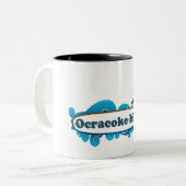 Ocracoke Island Tweekleurige Koffiemok (Voorkant links)