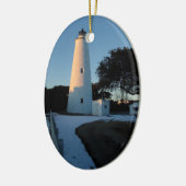 Ocracoke, kerstdag keramisch ornament (Links)