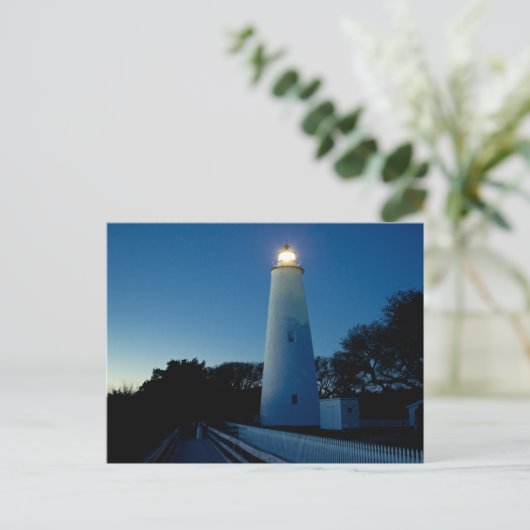 Ocracoke Light. Briefkaart (Staand voorkant)