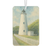 Ocracoke Lighthouse Aquarel Luchtverfrisser (Achterkant)