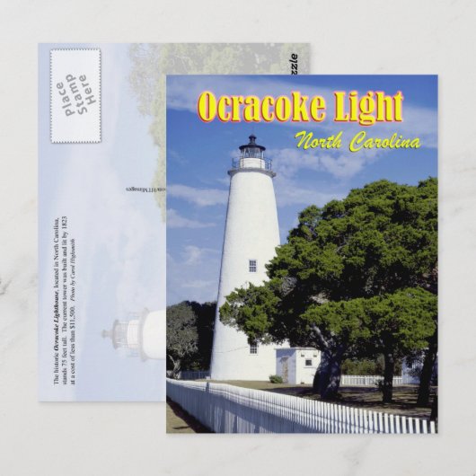 Ocracoke Lighthouse, North Carolina Briefkaart (Voorkant / Achterkant)