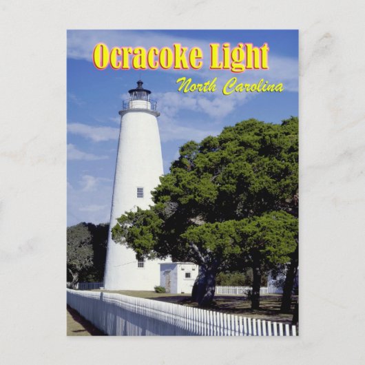 Ocracoke Lighthouse, North Carolina Briefkaart (Voorkant)