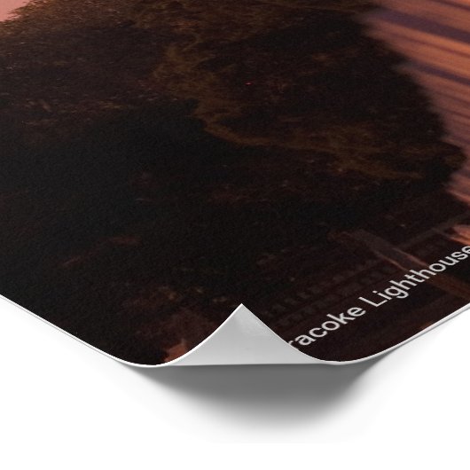 Ocracoke Lighthouse - Ocracoke Island Poster (Hoek)