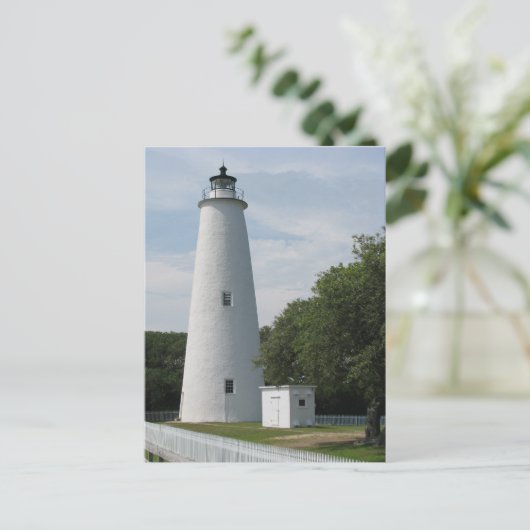 Ocracoke, North Carolina Lighthouse Briefkaart (Staand voorkant)