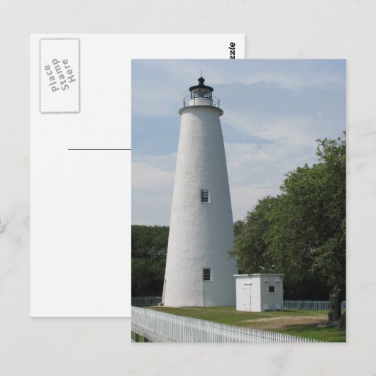 Ocracoke, North Carolina Lighthouse Briefkaart (Voorkant / Achterkant)
